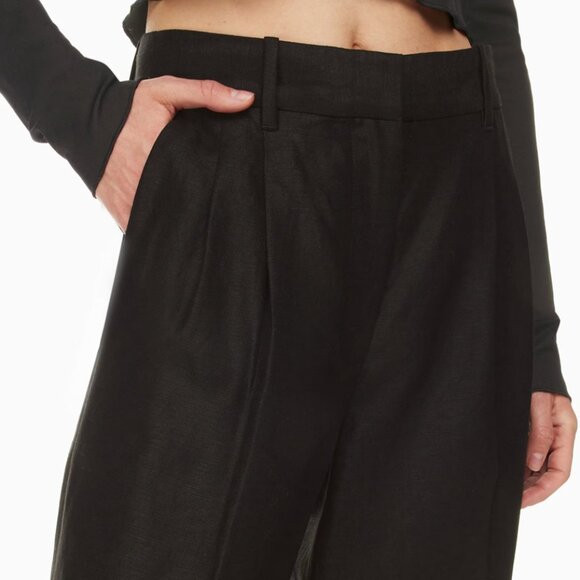 aritzia wilfred effortless linen cropped pant - Picture 3 of 6